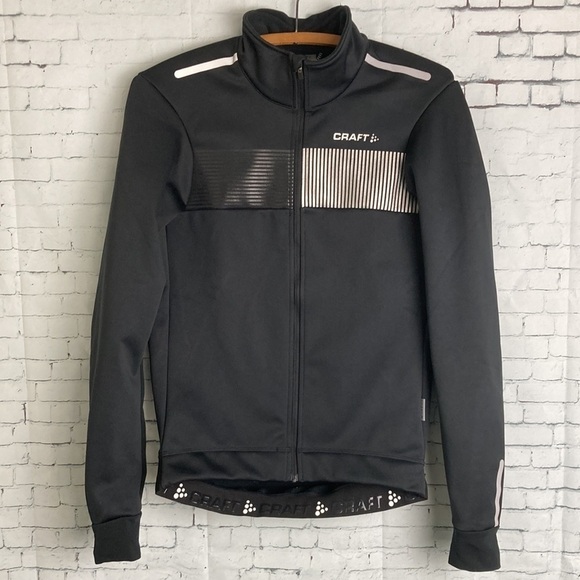 Craft Verve Glow Wayerproof Biking Jacket Black Sz S Bike Cycling Gear Tactic - Picture 8 of 16